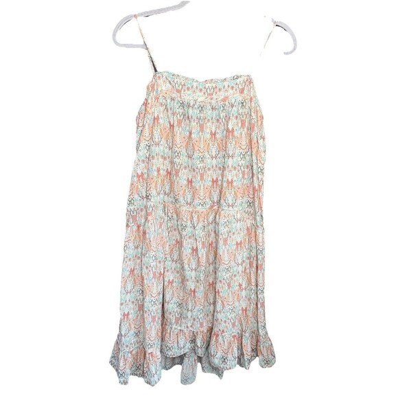 Anthropologie SATURDAY SUNDAY Cynthia Tiered Dress Women’s Size Medium Peach - Picture 9 of 10